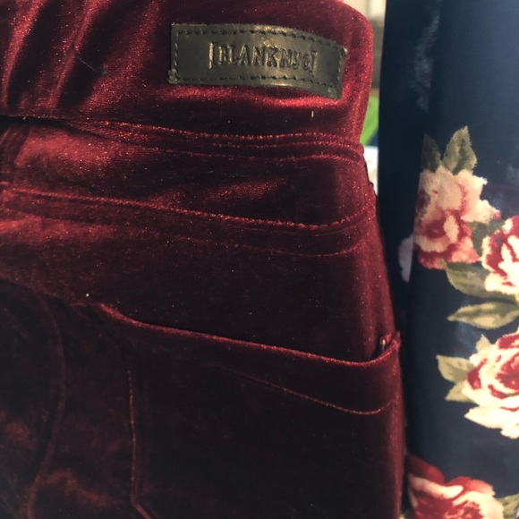 Free People Blank NYC Velvet Pull-On Flare Pants - Picture 7 of 8